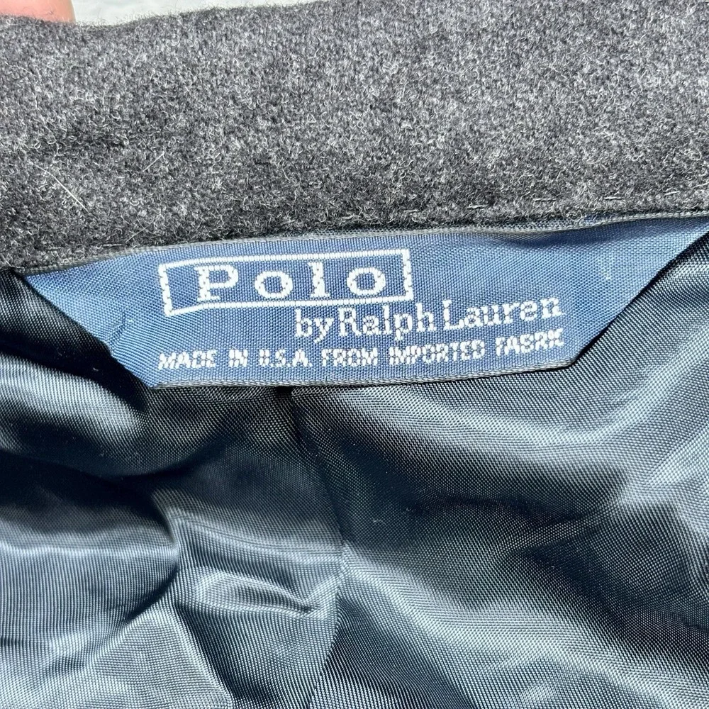 Polo Ralph Lauren 44/38 long 100%‎ wool season F4 men's blazer jacket vintage